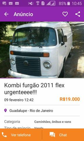 Kombi furgao  flex - Caminhões, ônibus e vans - Guadalupe, Rio de Janeiro | OLX