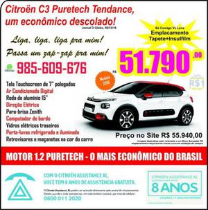 Citroen C3 Puretech, um econômico descolado,  - Carros - Itaipuaçu, Manoel Ribeiro, Maricá | OLX