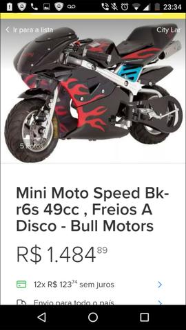 Mini moto speed BK-r6s 49cc.,  - Motos - Colubande, São Gonçalo | OLX