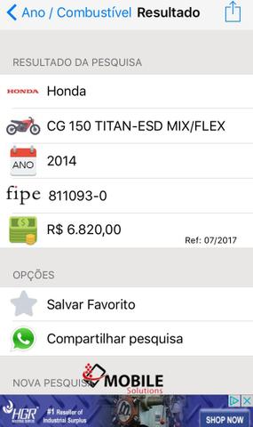 Vendo CG Titan 150cc ESD Mix Flex  Branca,  - Motos - Jardim Europa, Volta Redonda | OLX